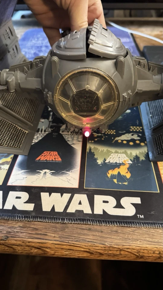 Star Wars Винтаж 1978 Дарт Вейдер TIE Fighter Kenner 100% Полный и рабочий - Изображение 3 из 4