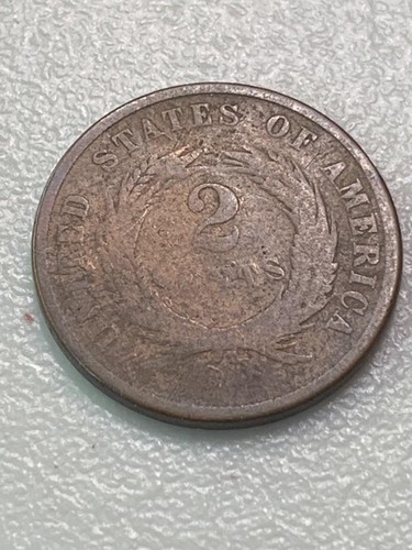 1864 Two Cent Piece G/AG Condition SKU#36941 - Picture 2 of 2