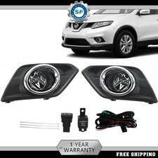 A Pair Fog Light Driving Lampswitchbezel For Nissan Rogue 2014 2015 2016 Lhrh