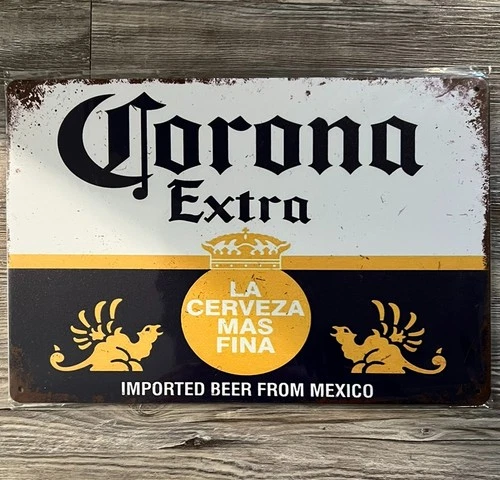 Corona Extra Beer 8 x 12 Vintage Novelty Metal Sign New!
