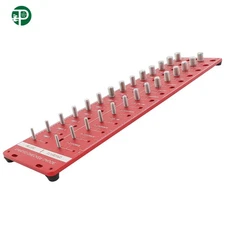 8Holes M4 × 0.7 to M14 × 2.0 & #6-32 Coarse to 1/2-20 Fine Nut and Bolt Gauge