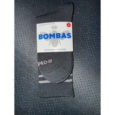 Bombas Crew Socks Unisex Size M Charcoal Gray Honeycomb Arch Support NWT