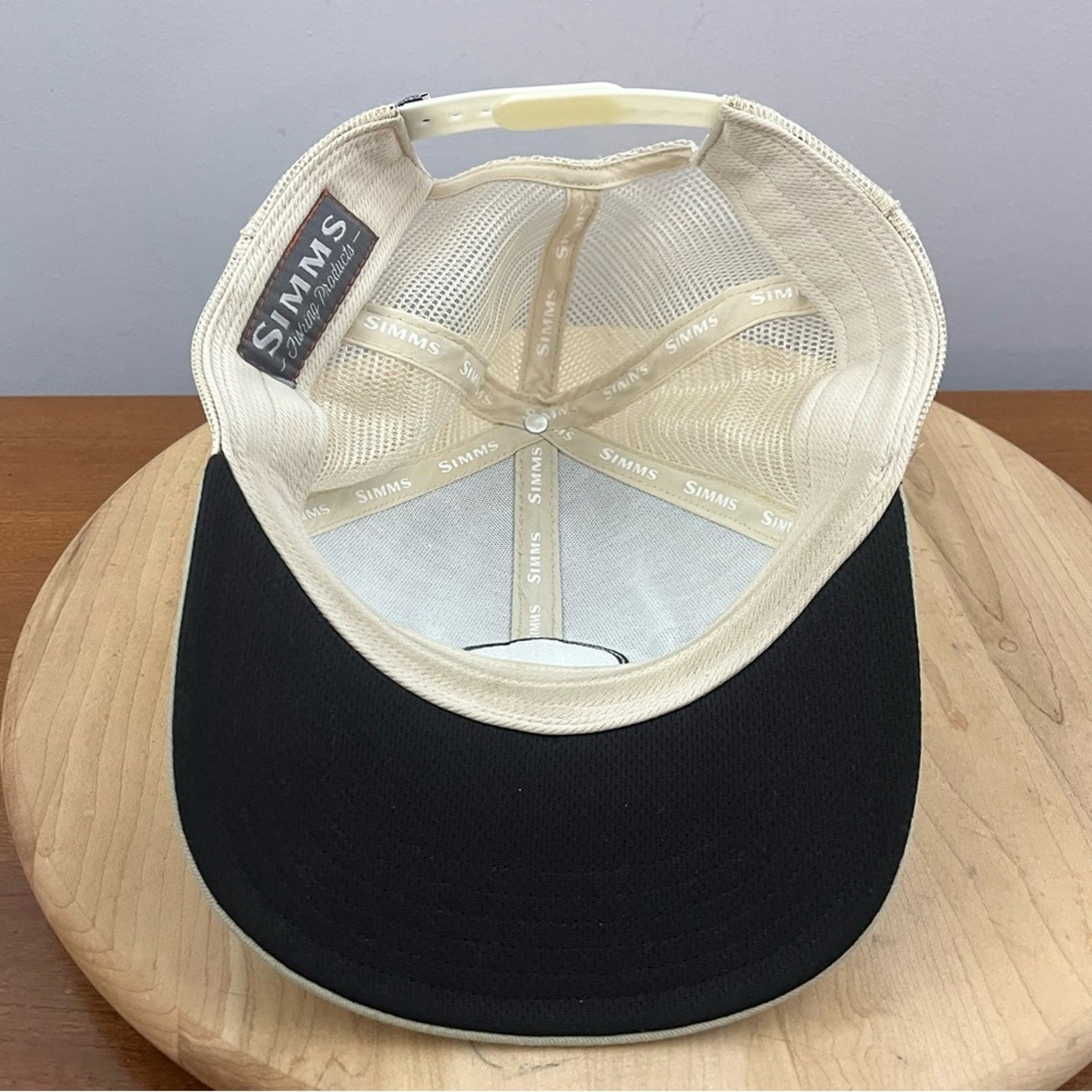 Simms Trout Patch Trucker Hat Mesh SnapBack Fishi… - image 6