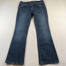 Y2K DELiA s Bailey Jeans 9/10S Blue Low Rise Bootcut Stretch Denim