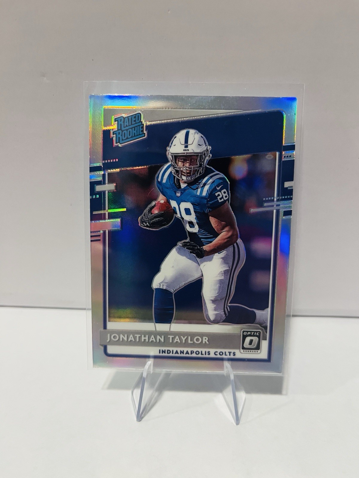 2020 Panini Donruss Optic - Rated Rookies Jonathan Taylor #167 Holo Prizm (RC)