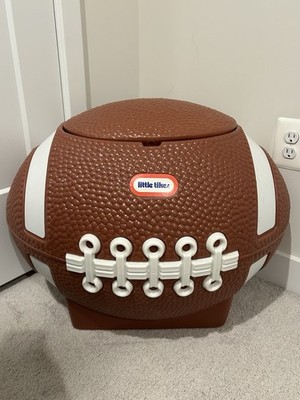 Little Tikes Vintage Football Toy Box Toy Chest Tailgate Cooler w/ Lid