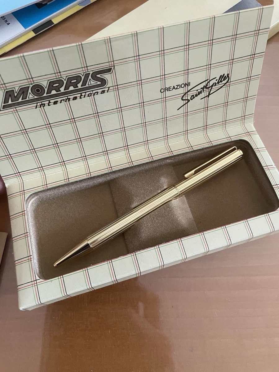 Stylo Bille Morris International Avec étui - Occasion, Parfait Pour Le Bureau Vintage