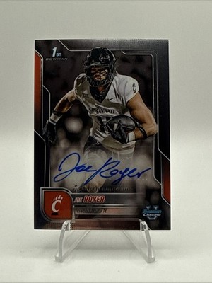 2025 Bowman University U Chrome Joe Royer 1st Rookie Auto Cincinnati
