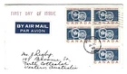 1959 Canada - Dundas, Ont. 5c St. Lawrence Seaway Block of 4 FDC to Australia