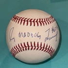 GREG MADDUX (Atlanta BRAVES) Signed Official MLB Baseball Beckett (BAS) & 2 insc
