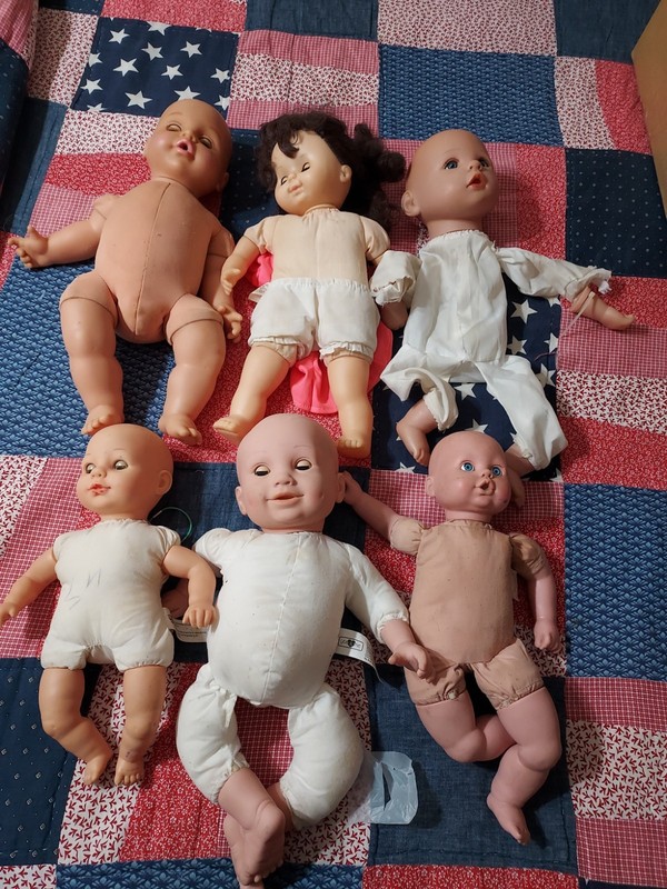 6 Soft Bodied Baby Dolls, You And Me, Mattel And Others