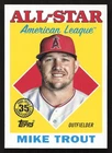 2023 Topps Mike Trout 1988 Topps 35th Anniversary All-Stars #88AS-2 Card