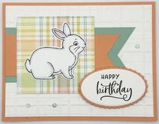 Stampin’ Up! Cute Bunny Sentiment Variety Card Kit Set of 5, Embossed, Gems