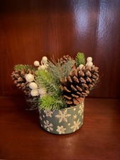 Artificial Winter Pinecone and Pine Plant