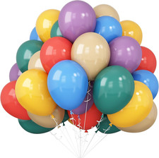 Colorful Balloons Rainbow Assorted Mixed Color Boho Fun Birthday Decoration