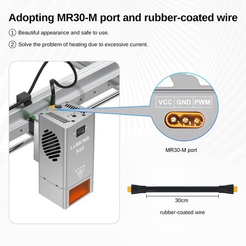 Módulo láser de potencia óptica 60W 40W 30W 20W 5W 4W para corte de grabador láser hágalo usted mismo - Imagen 50 de 55
