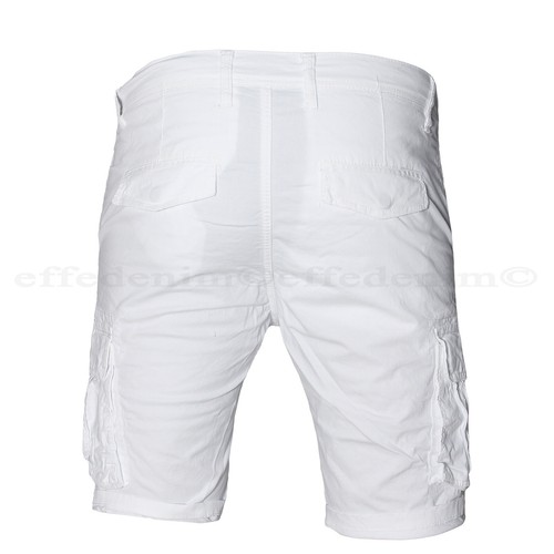 Bermuda Uomo Cargo Pantaloni corti con Tasche Laterali pantaloncini Multitasche - Imagen 16 de 22