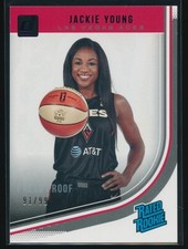 Jackie Young 2019 Panini Donruss WNBA Rated Rookies Press Proof Purple #90 RC 99