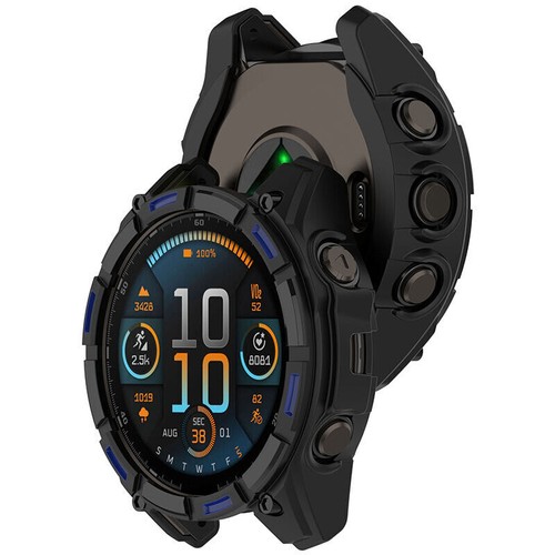 Rugged Silicone Protector Bumper Case Cover For Garmin Fenix 8 AMOLED 43/47/51MM - Picture 14 of 44