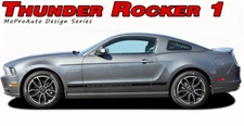 2013-2014 Ford Mustang Lower Rocker Panel Vinyl Stripe 3M Decals Graphic GT S500