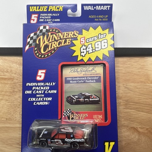 Winners Circle Nascar 5 Car Value Pack 1999 Plus Dale Earnhardt Collector Card - Picture 2 of 4