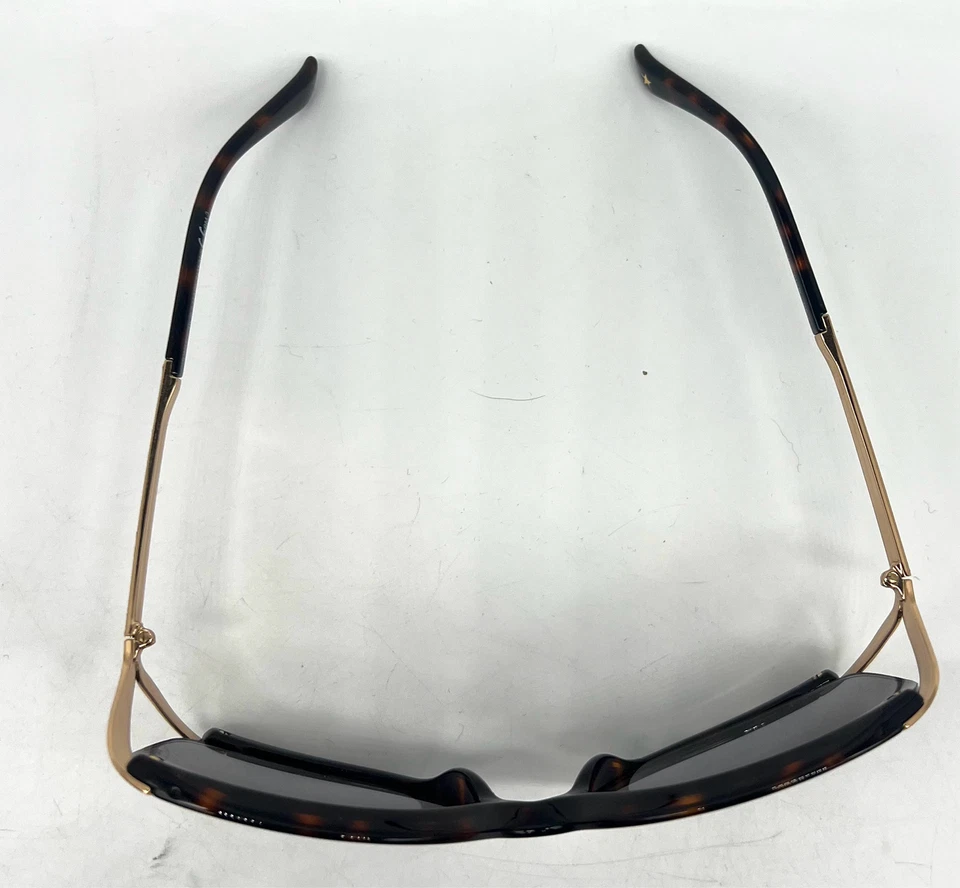 Gafas de sol Jimmy Choo Beatrix/S 9JEHA marrón tortuga y dorado marco de gran tamaño Foto 3 de 4