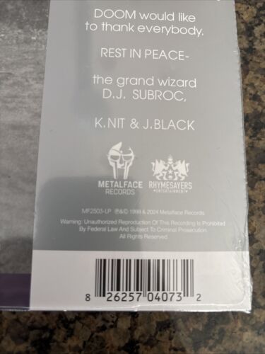 MF Doom Operation Doomsday 2-LP 2024 RSD BF Silver 25th Anniversary IN HAND - Picture 2 of 2
