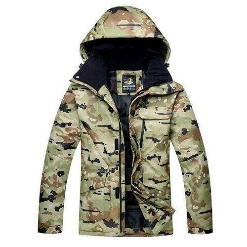 Winter Camouflage Skiing Suit Set Outdoor Snow Clothes Waterproof Windproof Suit - Picture 7 of 16