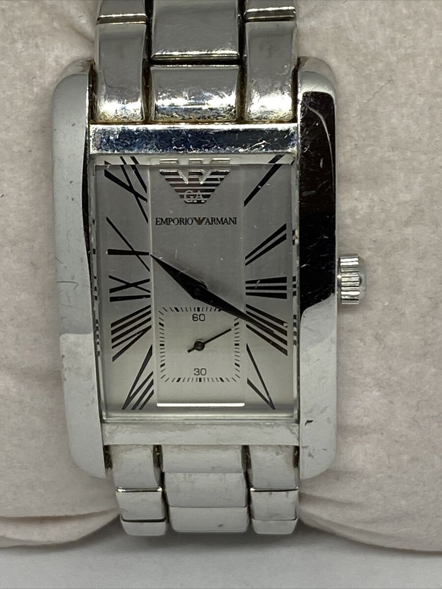 Emporio Armani Classic AR0145 Men Silver Stainless Steel Emporio Armani Classic AR0145 Men Silver Stainless Steel
