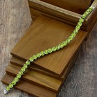 Shape 925 Sterling Silver Tennis Bracelet 16.25 Cts Citrine Gemstone 5Mm Round