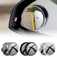 2x Blind Spot Mirror Convex 360 Wide Angle Suction Cup Adjustable Car Mirror ET