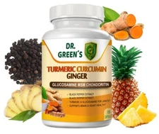 Glucosamine with Chondroitin Turmeric MSM Triple Strength black pepper ginger