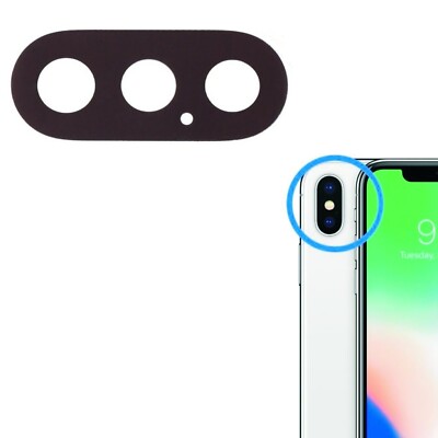 VETRO FOTOCAMERA POSTERIORE APPLE IPHONE X LENTE BACK CAMERA - Foto 8