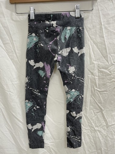 Justice girls Gray Cotton Leggings Pants Size 6 - Picture 8 of 10