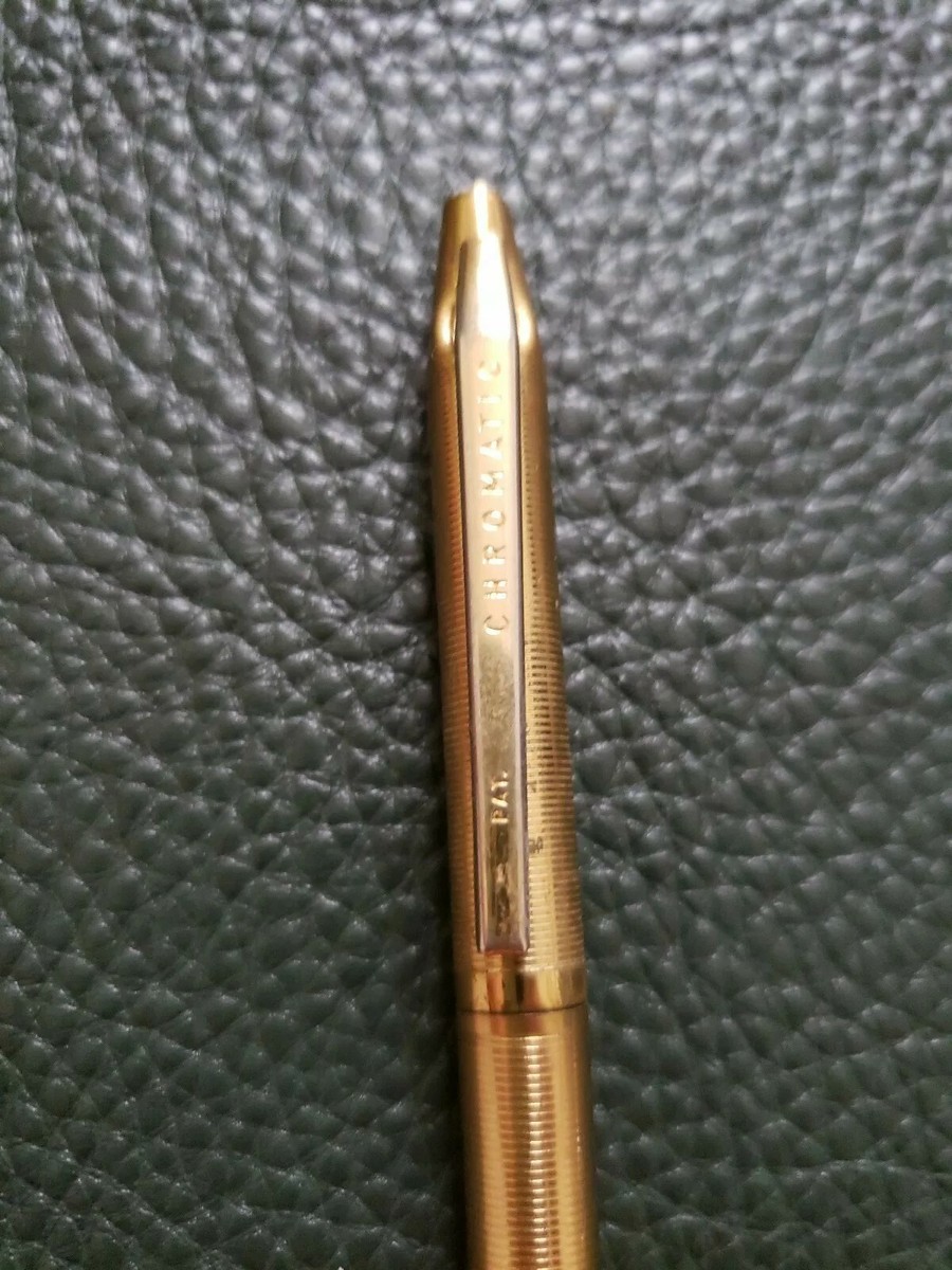 Vintage CHROMATIC Ballpoint Pen Gold | eBay