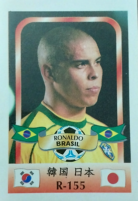 2002 FIFAワールドカップオフィシャルステッカー　ブラジル代表　ロナウド 2002 FIFAワールドカップオフィシャルステッカー ブラジル代表
