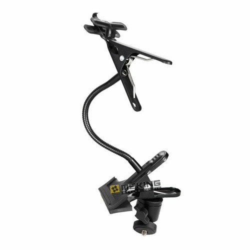 Dual Magic Clamp & Flex Arm Goose Neck Ballhead Photo Studio Light Stand Grip - Afbeelding 1 van 11