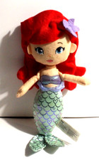 Disney ARIEL Princesa Muñeca de Peluche Juguete TAN DULCE 12.5 Pulgadas Sirenita Rojo