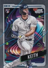 COLT KEITH TOPPS COSMIC CHROME ROOKIE CARD RC DETROIT TIGERS #195 2024 24