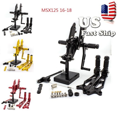 CNC Front Footrest Footpegs Rearsets for Honda CBR600RR 2003 2004 2005 2006 - Picture 10 of 27