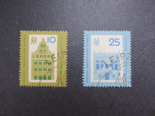 DDR 1961 Mi-Nr. DD 843 - 844 Leipziger Herbstmesse gestempelt komplett