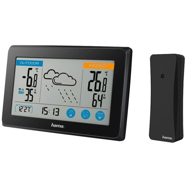 "Hama Wetterstation \"Touch\" Mit AußEnthermometer, Hygrometer, Thermometer"-image