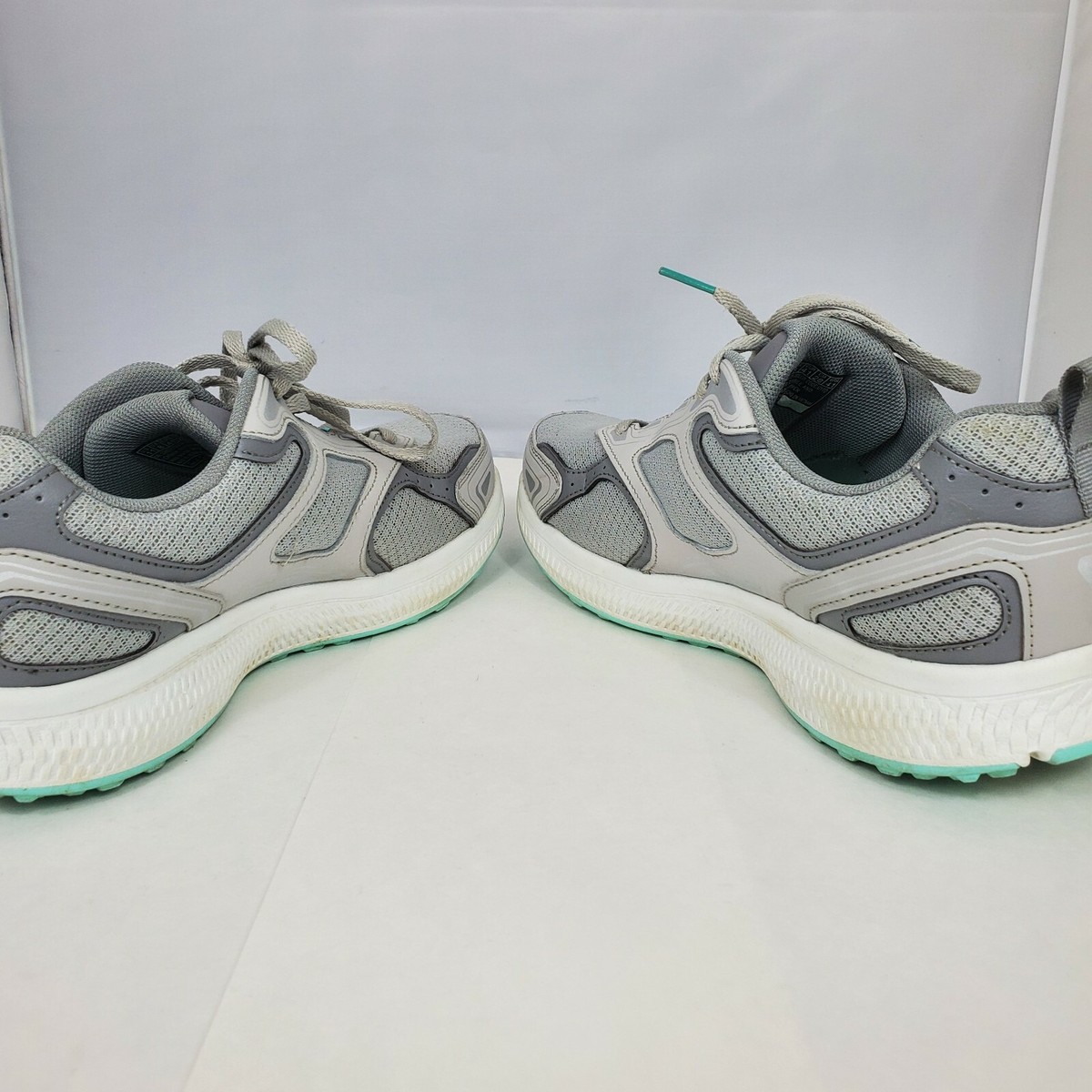 エンドウロロジー Skechers Go Run Consistent Women's 128075 Grey/Turquoise