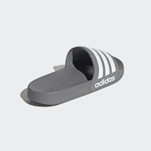 adidas Unisex Adilette Shower Slides Sandal, Grey/White/Grey, 7 US Men - Picture 5 of 9