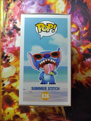 Funko Pop! Disney Lilo & Stitch #636 SUMMER STITCH Hot Topic Exclusive Scented - Picture 4 of 6