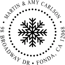 Personalized Christmas Snowflake Embosser: Add Name and Address to Your Holiday