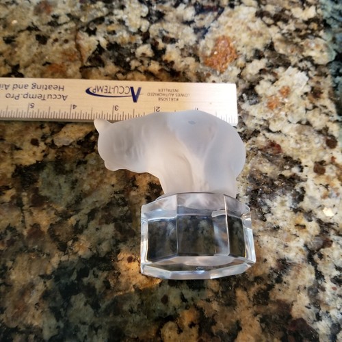 Vintage Goebel Crystal Glass Polar Bear Figurine (Crystale Collection) 1985 - Picture 4 of 5