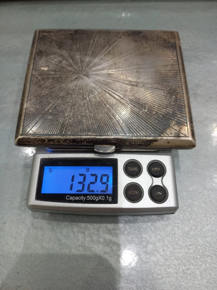 Старый серебряный чехол Cigerette 900 20 века - Изображение 4 из 4