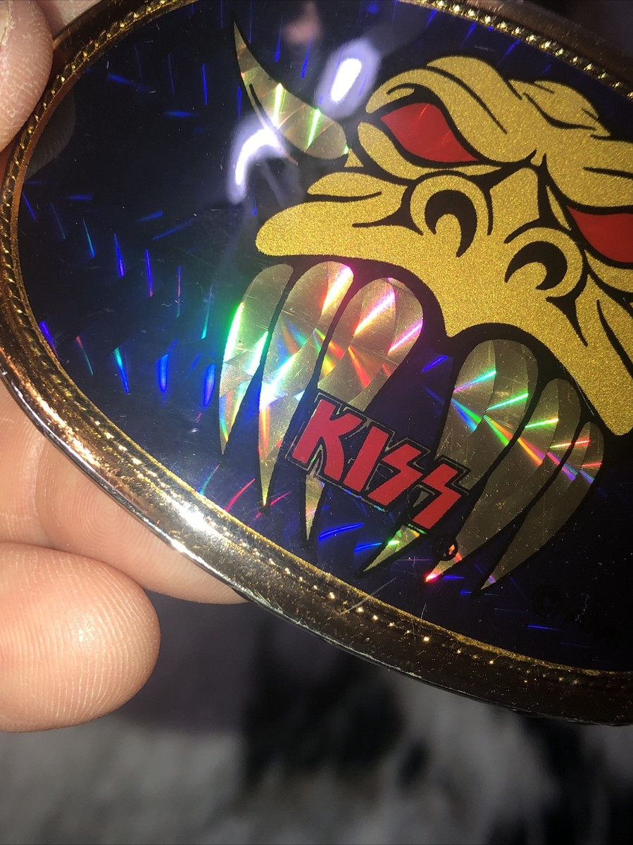 KISS 1978 DEMON BOOT GOLD PACIFICA BELT BUCKLE AUCOIN ACE KISS 1978 DEMON BOOT GOLD PACIFICA BELT BUCKLE AUCOIN ACE
