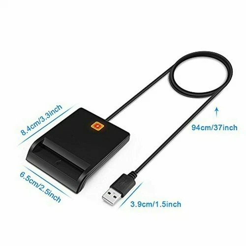 USB Chipkartenleser SIM Kartenleser Personalausweis Lesegerät Smart Card Reader - Bild 5 von 9